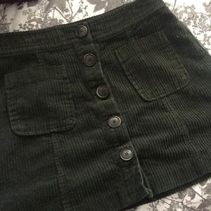 Mini button up skirt